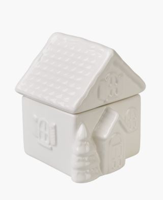 Christmas burk med lock offwhite