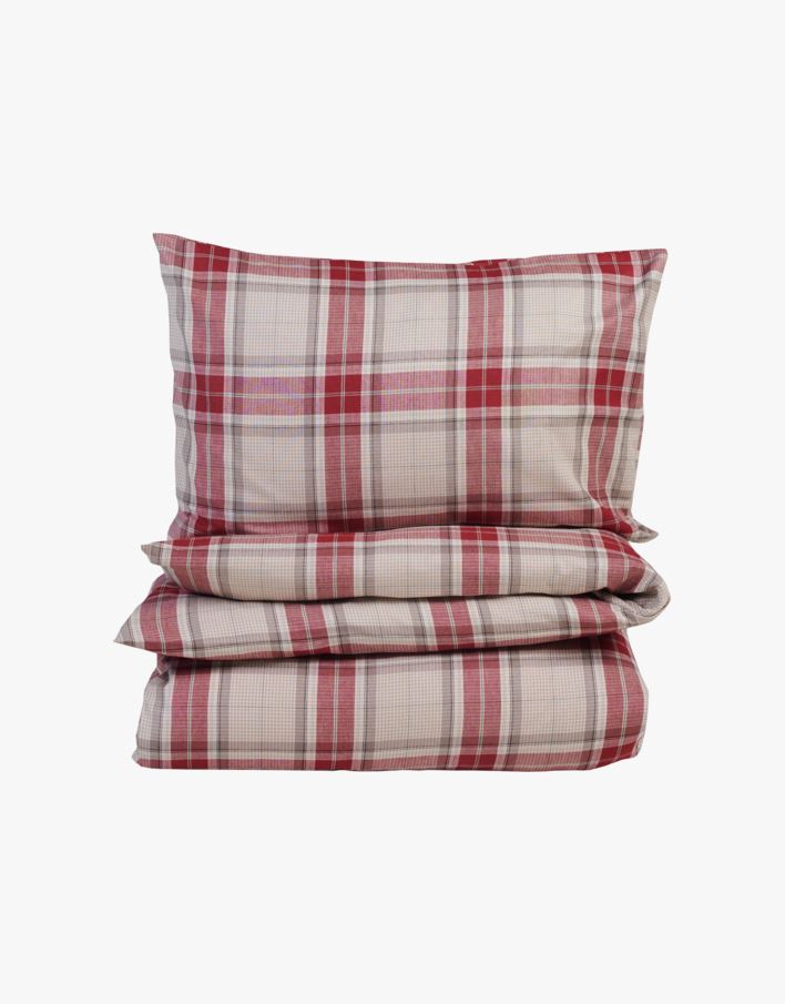 Påslakanset i garnfärgad bomull multi - 150x210+50x60 cm multi - 1