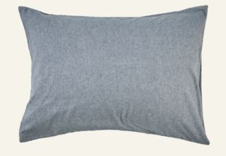 Verbier örngott i garnfärgad bomull gråblå