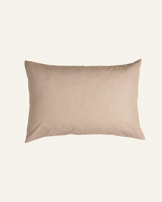 Örngott i garnfärgad bomull sand - 50x60 cm sand - 1