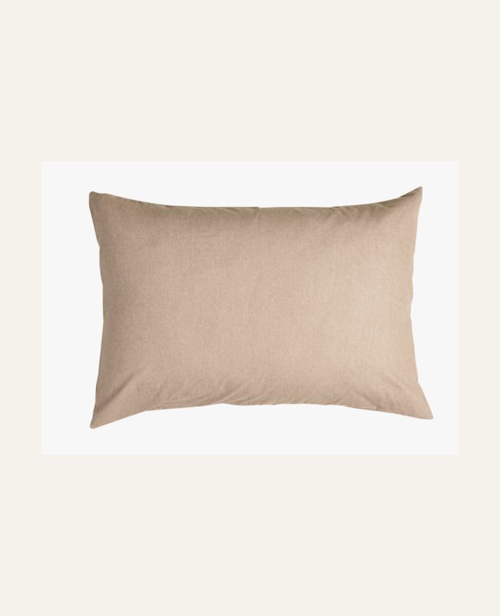 Örngott i garnfärgad bomull sand - 50x60 cm sand - 1