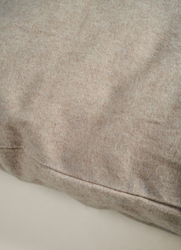 Örngott i garnfärgad bomull sand - 3