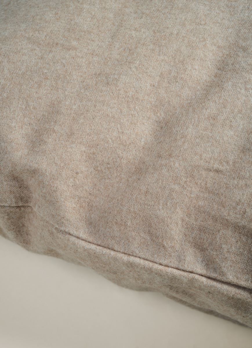 Örngott i garnfärgad bomull sand - 3