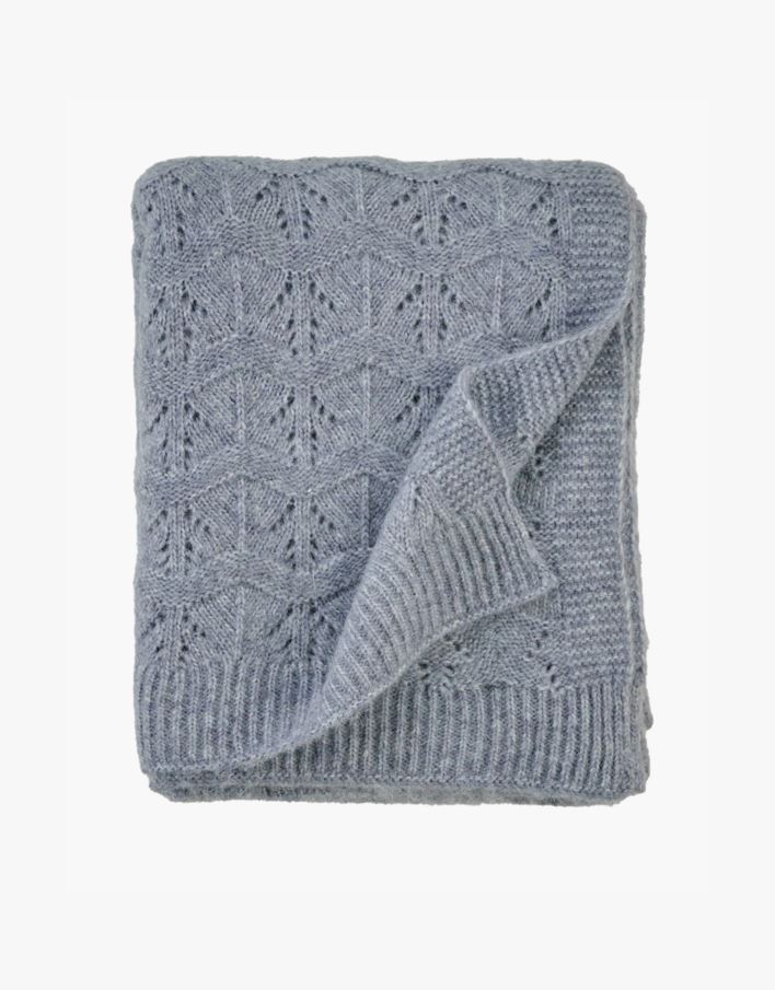 Pläd blå - 130x170 cm blå - 1