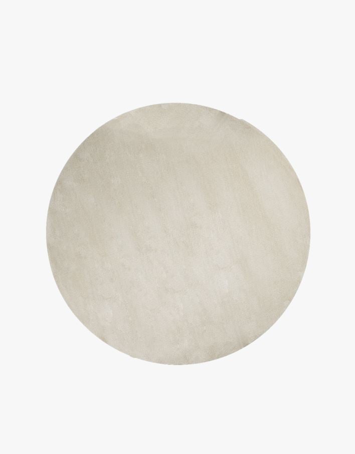 Rund matta ljusbeige - ø200 cm ljusbeige - 1