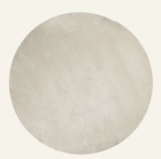 Soft rund matta ljusbeige