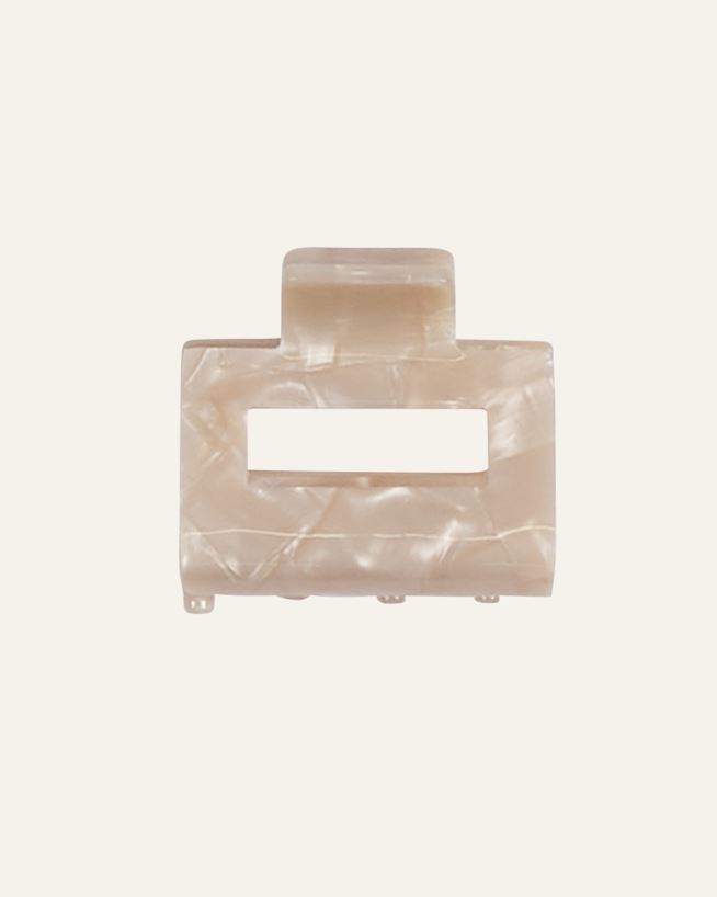 Hårklämma beige - 3,8x5,1x4,5 cm beige - 1