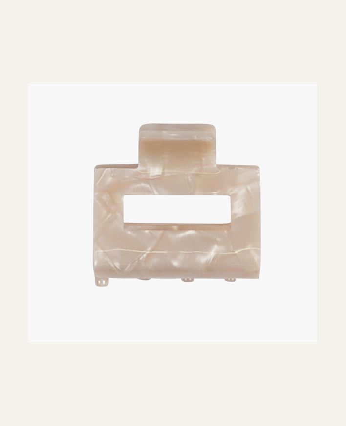 Hårklämma beige - 3,8x5,1x4,5 cm beige - 1