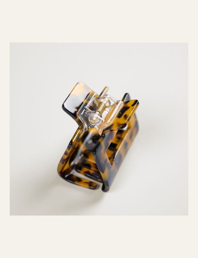 Hårklämma mörkbrun - 2