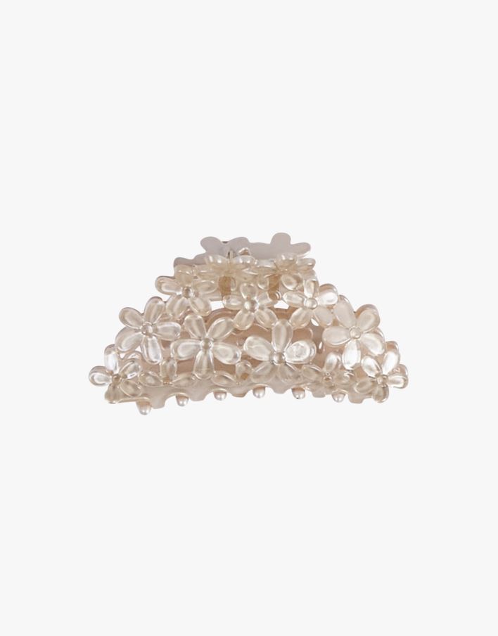 Hårklämma beige - 4,5x9,7x4,3 cm beige - 1