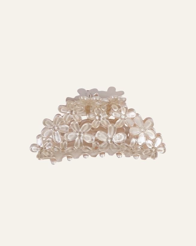 Hårklämma beige - 4,5x9,7x4,3 cm beige - 1