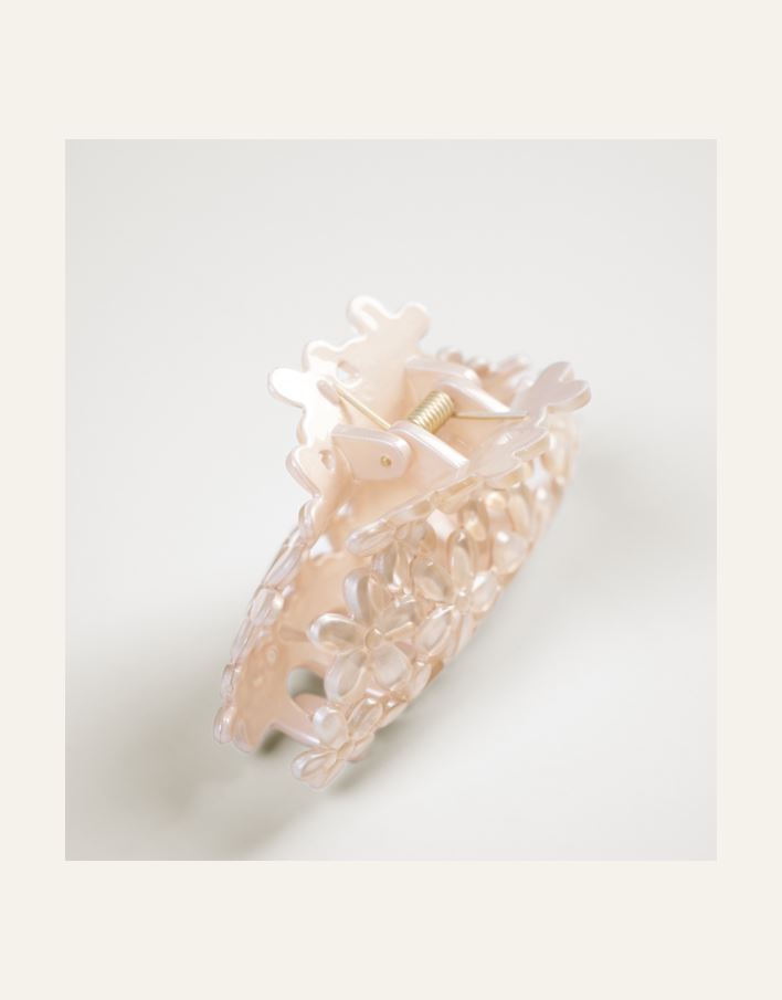 Hårklämma beige - 2