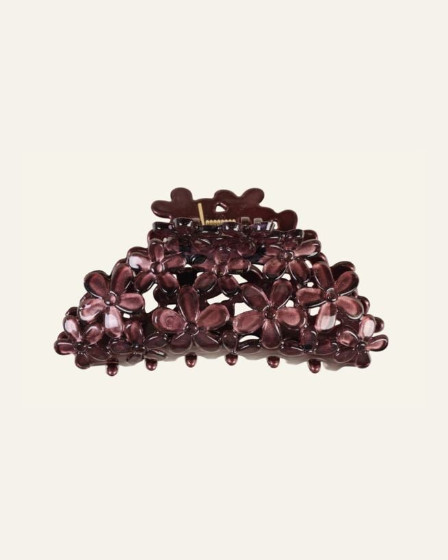 Hårklämma burgundy - 4,5x9,7x4,3 cm burgundy - 1