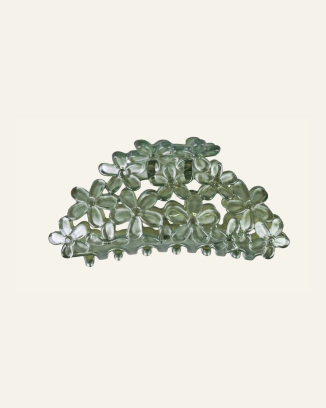 Hårklämma grön - 4,5x9,7x4,3 cm grön - 1