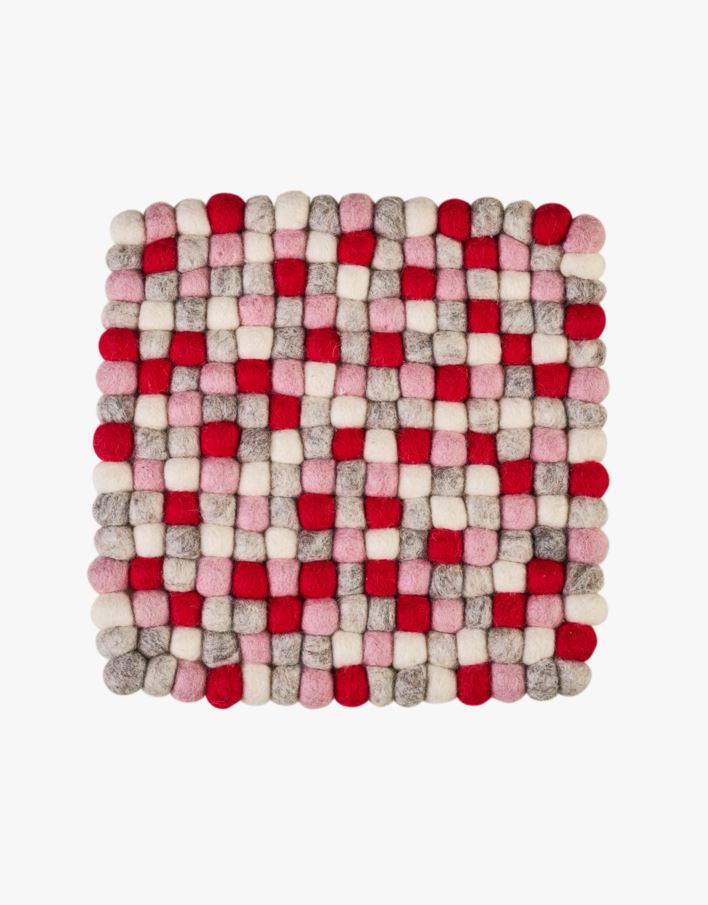 Grytunderlägg röd - 20,5x20,5 cm röd - 1