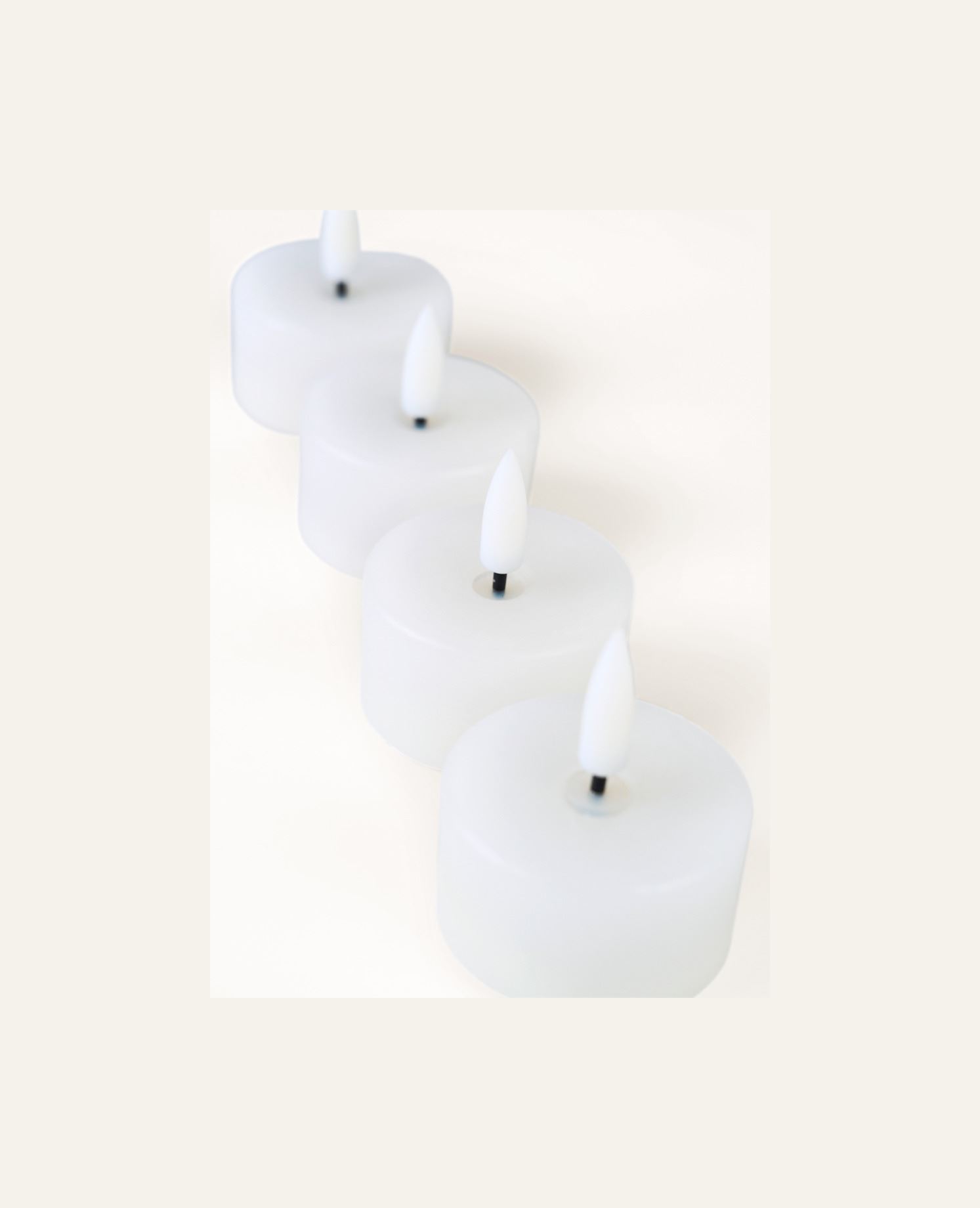 Led-värmeljus vit - 4