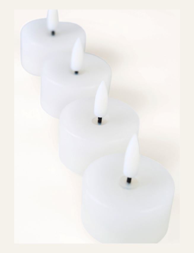 Led-värmeljus vit - 4