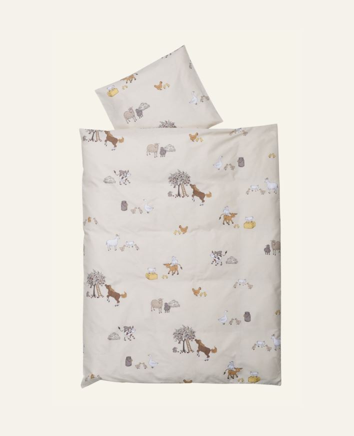 Påslakanset baby beige - 100x130 cm beige - 1