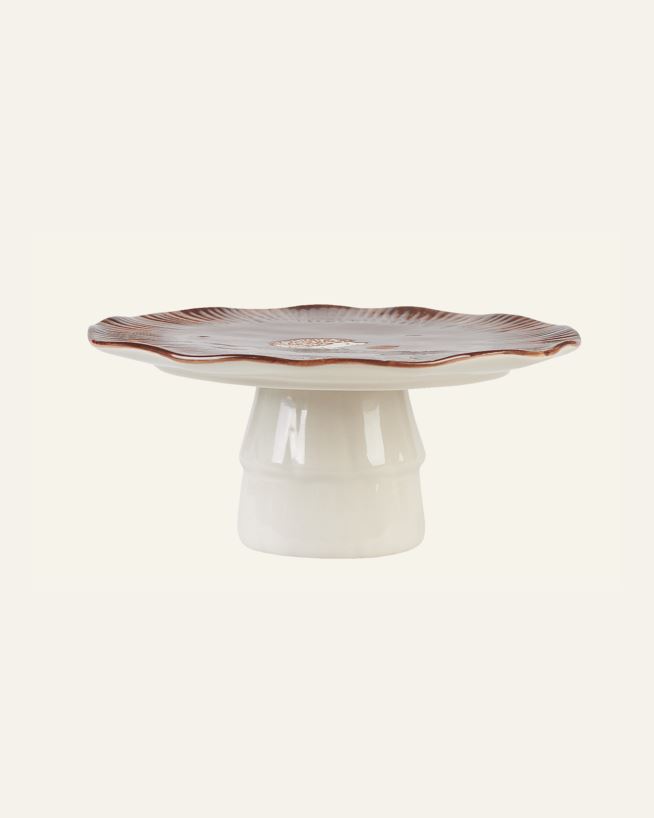 Tårtfat brun - ø 19,5 h 8,5cm brun - 1