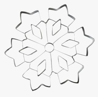 Snowflake pepparkaksform silver