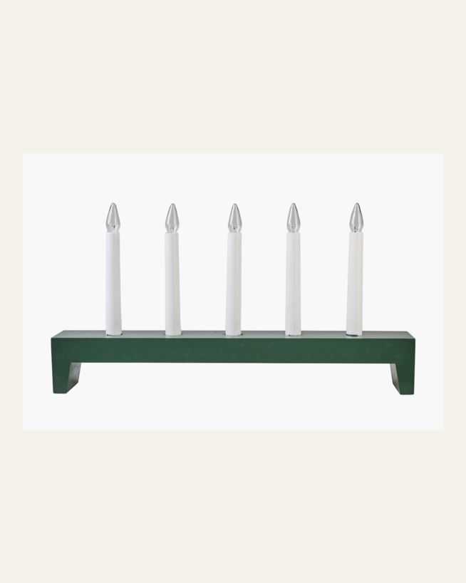 Adventsljusstake mörkgrön - 45x6x23,5 cm mörkgrön - 1