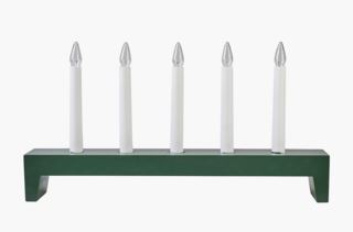 North adventsljusstake mörkgrön