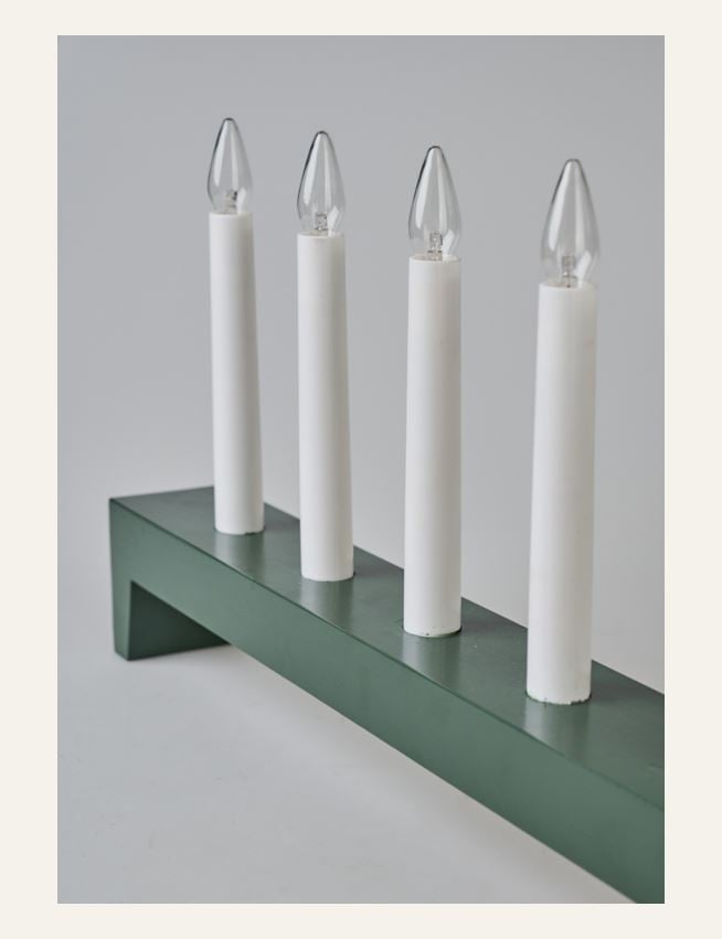 Adventsljusstake mörkgrön - 2