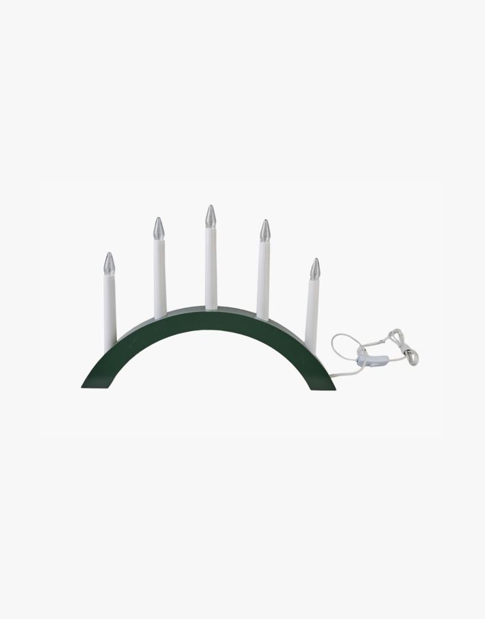 Adventsljusstake mörkgrön - 42x5x29 cm mörkgrön - 1