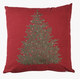 X-mas tree prydnadskudde röd
