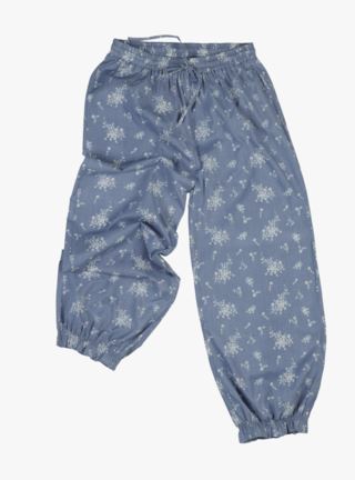 hemtex Sandy flower pyjamasbyxor blå