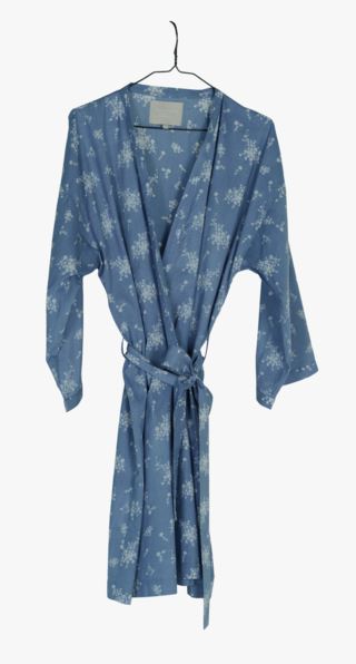 hemtex Sandy flower kimono blå