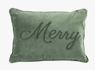 Merry prydnadskudde grön