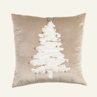 Deco Tree prydnadskudde beige