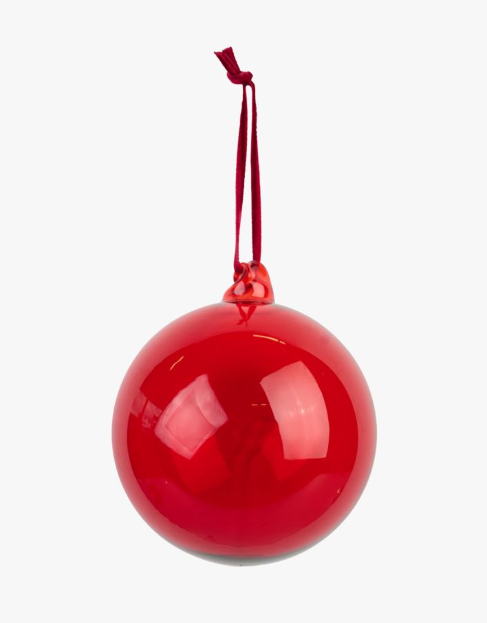 Julgranskula mörkröd - ø 8 cm mörkröd - 1