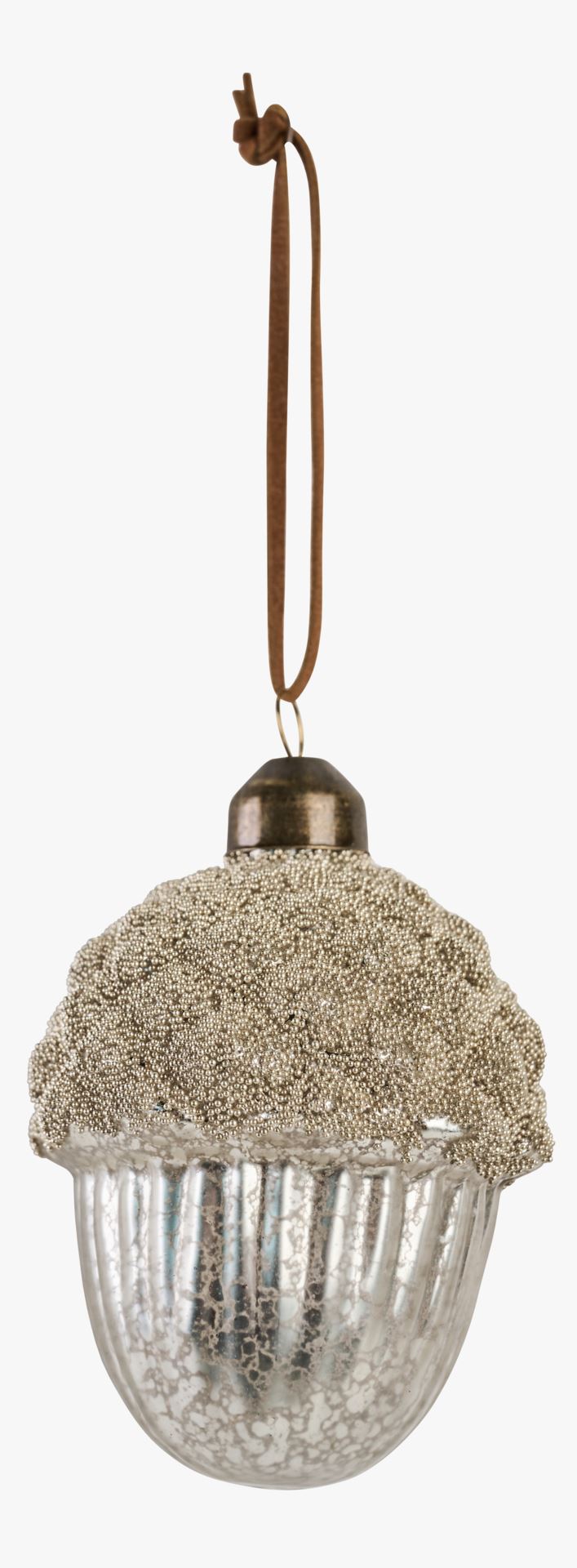 Julgransdekoration silver - 6x8,5 cm silver - 1