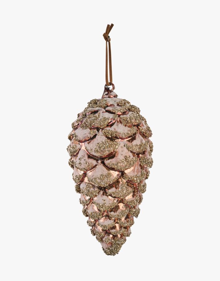 Julgransdekoration brun - 7,5x15,6 cm brun - 1