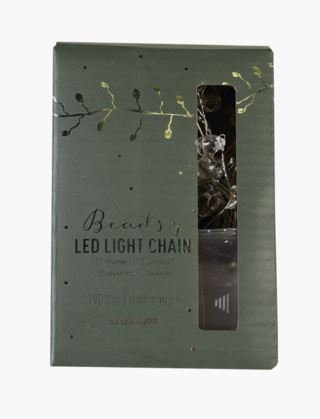 Beadsy led-ljusslinga transparent