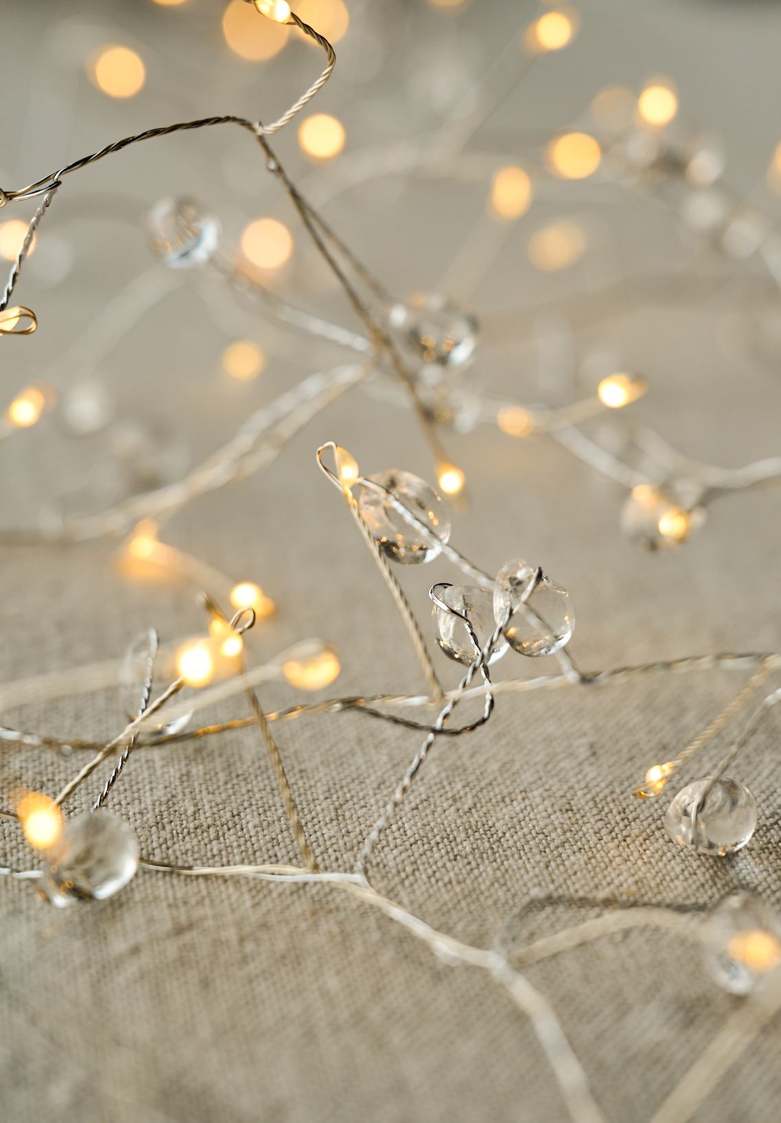 Led-ljusslinga transparent - 190 cm transparent - 1