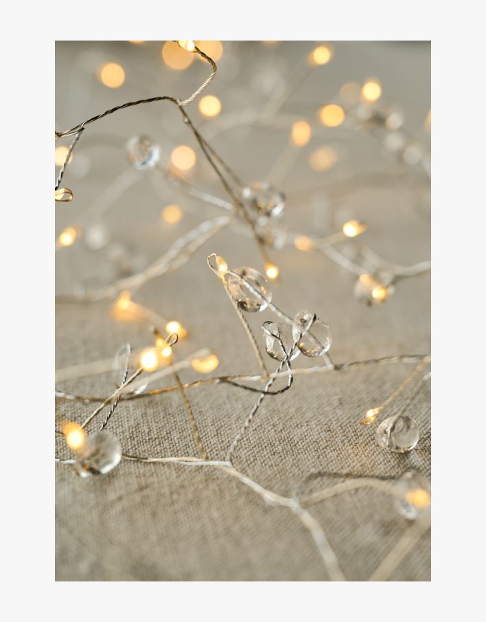 Led-ljusslinga transparent - 190 cm transparent - 1