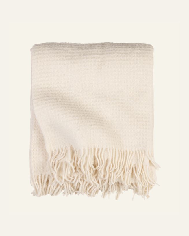 Ullpläd offwhite - 190x200 cm offwhite - 1