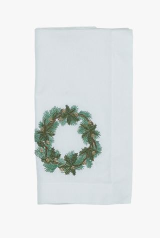 Thelma tygservett vit