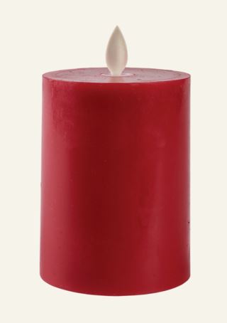 Lucius led-blockljus mörkröd