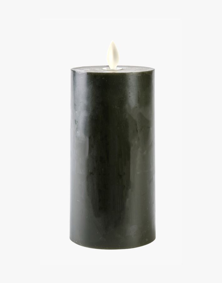 Led-blockljus mörkgrön - 7,5x7,5x10 cm mörkgrön - 1