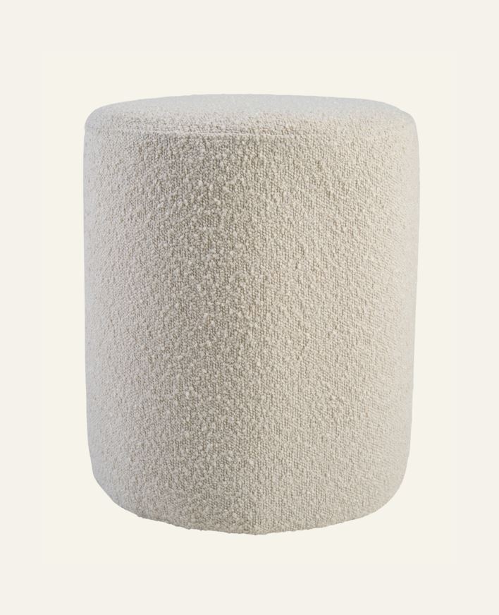 Puff ljusbeige - 34x34x41 cm ø34 ljusbeige - 1