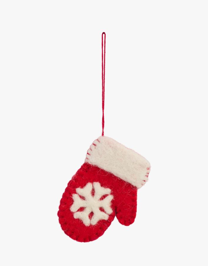 Julgransdekoration multi/röd - 6,5x9 cm multi/röd - 1