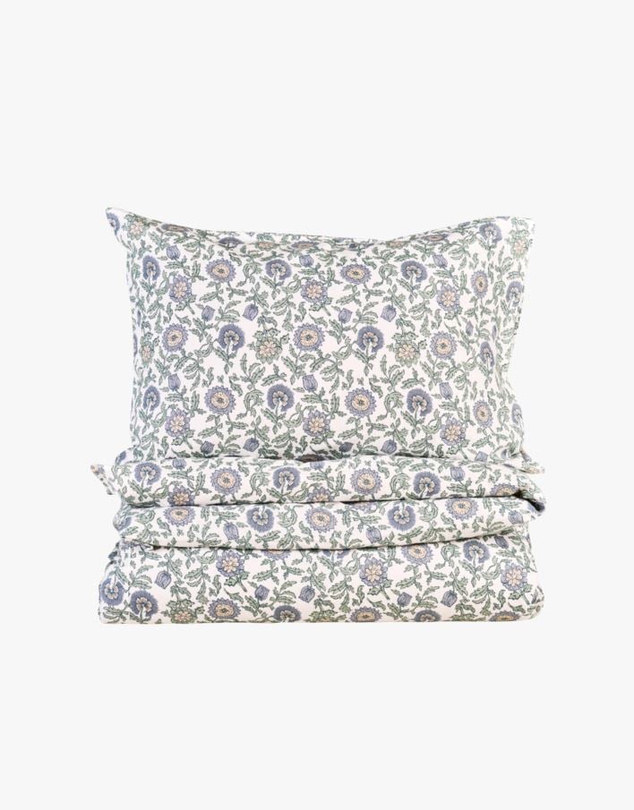 Påslakanset i flanell lindblomsgrön - 150x210 cm lindblomsgrön - 1