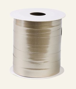 Metallic presentsnöre beige