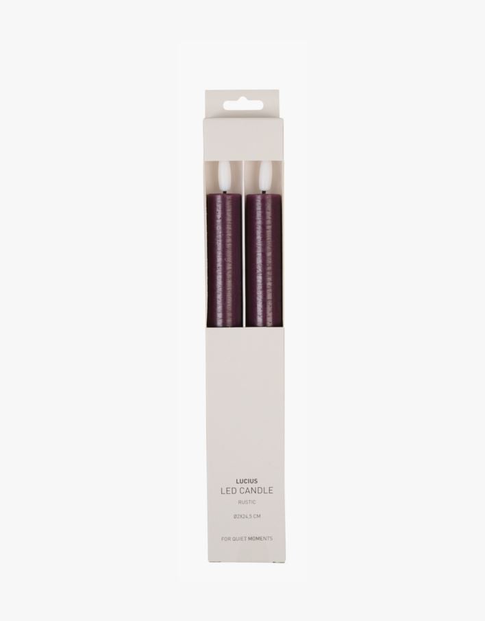 Led kronljus burgundy - ø2x24,5 cm burgundy - 1