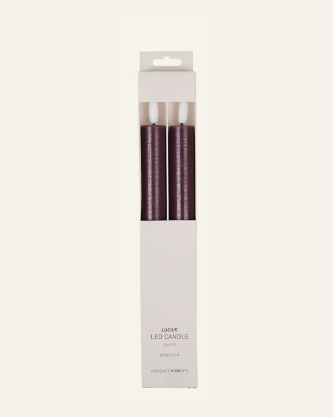 Led kronljus burgundy - ø2x24,5 cm burgundy - 1