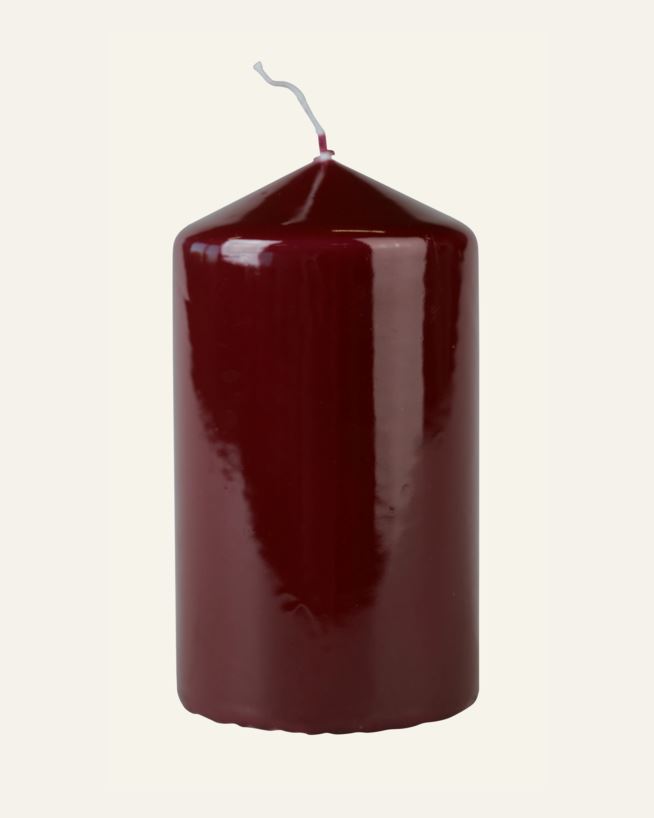 Blockljus burgundy - 6,8x12 cm burgundy - 1